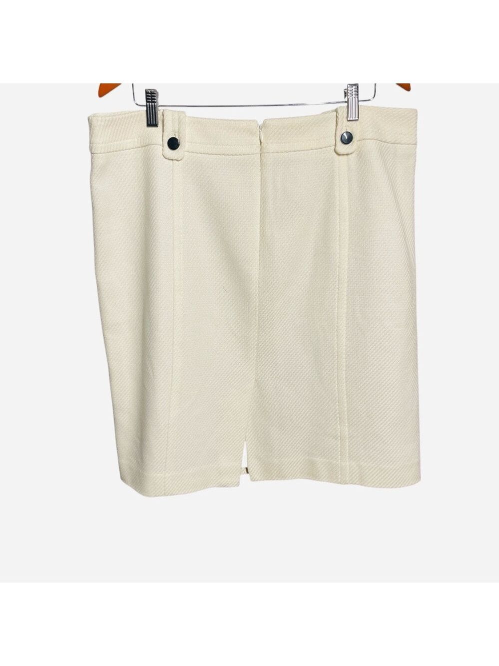 Talbots Plus Size Elegant Cream Pencil Skirt - Picture 2 of 2